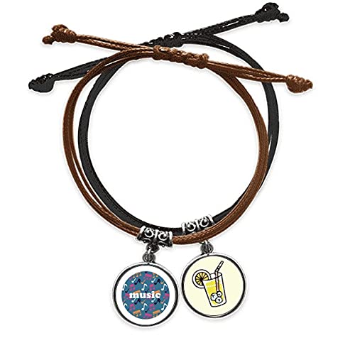 Bracelet musique bleue en cuir : le cadeau idéal pour artiste