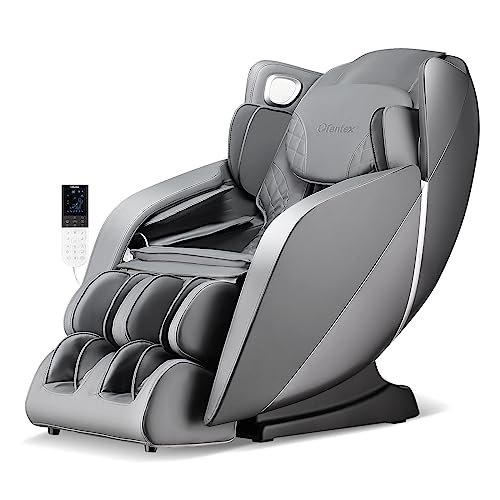 Giantex Full Body Massage Chair, Zero Gravity Recliner Chair with SL Track, Airbags, Foot Rollers, Shoulder Detection, Heating, Bluetooth, 12 Modes, Voice Control, Assembly-Free