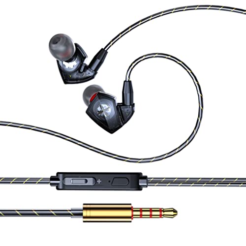 Im Ohr-Kopfhörer verdrahtete schwere Bass-Ohrhörer mit Mikrofon-Musik-Kopfhörer für sportliches Gaming schwarz tragbarer Accessary Cover