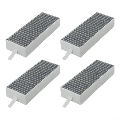 SiSinkal Paquete de 4 filtros de carbono de repuesto para Siemens HZ9VRCR0 para Bosch HEZ9VRUD0 17004796 17004806 Z821VR0 CA282111, fácil de instalar