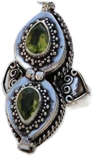 Dual Box In One Ring, Peridot Poison Ring, 925 Sterling Silver Handmade Ring, Openable Poison Ring, Locket Ring, Secret Message Ring, Medicine Ring, Secret Box Ring, Peridot Gemstone Ring, Handmade Secret Message Ring, 925 Sterling Silver Ring, Openable Poison ring, Handmade Openable Medicine Ring