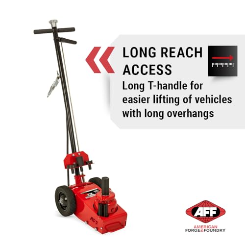 Image of AFF 22 Ton Axle Jack - Single Stage Air Assist Hydraulic Truck Jack with 3 Piece Extension Kit