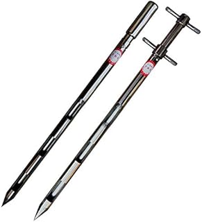 T-king 304 Stainless Steel Double Layer Rotary Powder Sampling Tube- Cement/Powder/Solid Sampler (A, 0.6M)