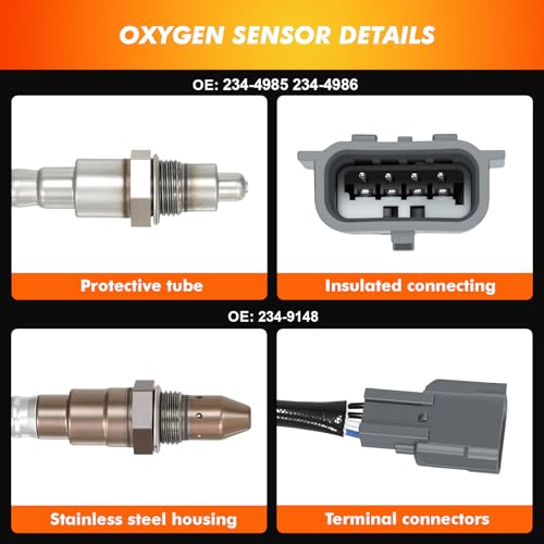 Sensor de Oxígeno 4 Piezas para Infiniti y Nissan 2015-2019 miniatura 3