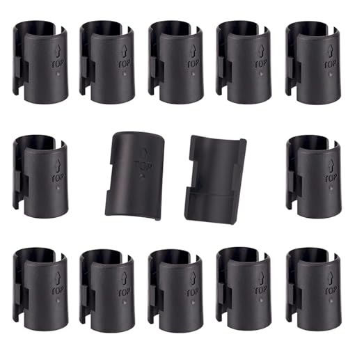 Image of Wire Shelf Clips - Wire Shelving Shelf Lock Clips for 1 inch Post Shelvings-Shelving Sleeves Replacements for Wire Shelving System Plastic Accessories Parts,26Pack