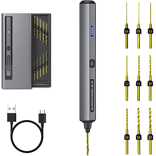 ARROWMAX Mini Electric Drill 13 in 1 with Aluminium case, Cordless