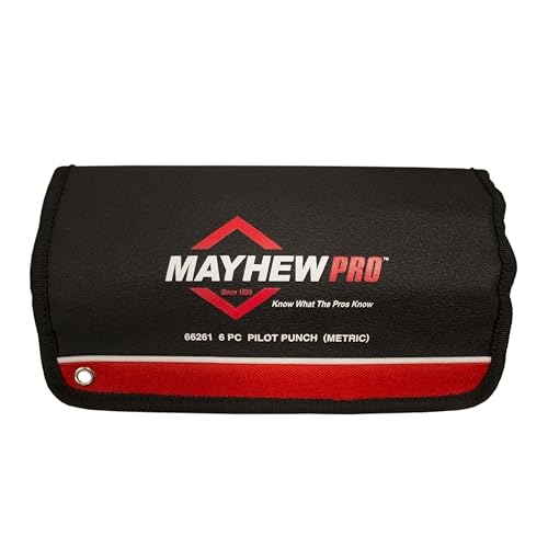 Image of Mayhew Tools 66261 Pilot Punch, 6-Piece Set, Black Oxide Finish