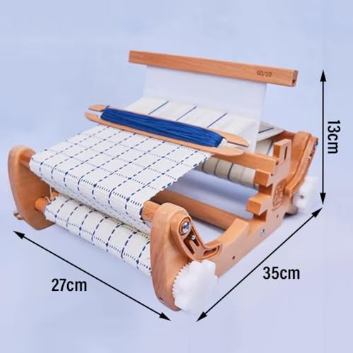 Home Loom Set, DIY Hand Webmaschine Vertikale Holz Multifunktions Handwerk Webmaschine mit Kamm und Spulen Geeignet für Erwachsene, Anfänger und Kinder