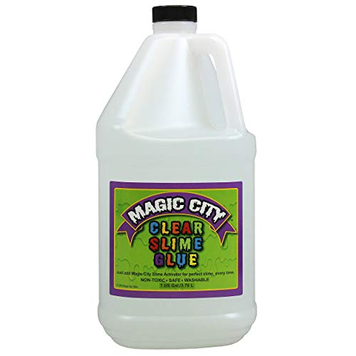 Magic City Clear Slime Glue - Non Toxic, Specifically Formulated for Making Slime, Just Add Slime Activator for Great Slime Every Time (1 Gallon)