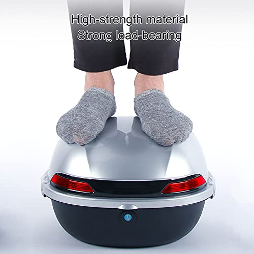 Bauletto universale per moto, resistente, rigido, con kit di montaggio, per riporre il casco e i bagagli su scooter e biciclette