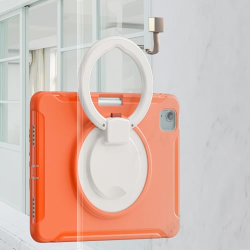 Étui pour iPad Pro 11 coque antichoc orange avec poignée rotative