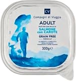 Compagni di viaggio, Adult Patè per cani con salmone e carote, 300 g