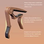 DIDA Guitar Capo For Acoustic Guitar With Pick Holder And 5 Picks, Metal Capo For Ukulele, Mandolin, Banjo, And Other String Instruments (Rosewood)