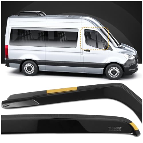 HEKO - Compatibles avec Mercedes Sprinter W907 2018+ Déflecteurs de Vitres Latérales ; Déflecteurs Latéraux ; Avant ; Deux Pièces ; Déflecteurs de Pluie...