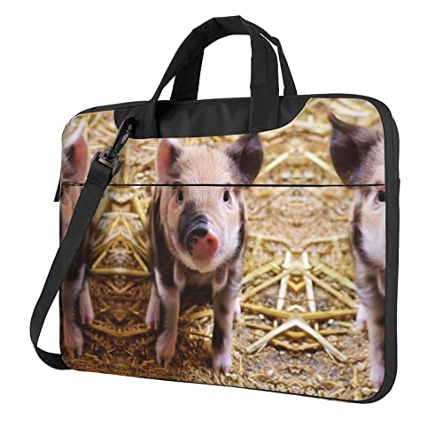 Sacoche ordinateur portable 14 pouces joli cochon cadeau idéal