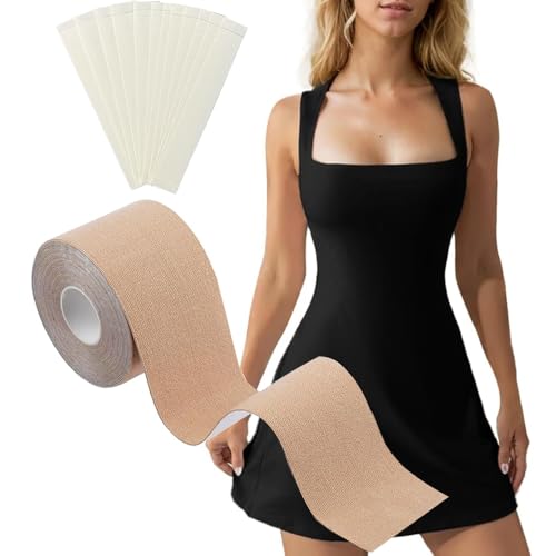 Boob Tape,Boobtape Lift Tape,with 36 Pcs Double Sided Tape,Multi-functional Tape,Face Lifting Tape,Neck Lift Tape.