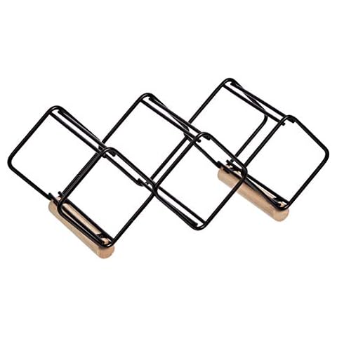 Amazon Basics - Botellero apilable de mesa para 3 botellas Cover