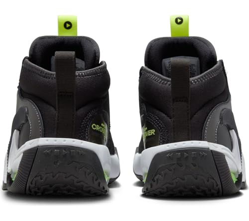 Nike Air Zoom Crossover 2 Big Kids' Basketball Shoes (FB2689-001, Black/Volt/Anthracite/White) Size 6.53