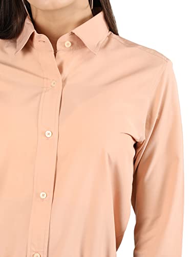 Image of CHKOKKO Women Solid Polycotton Regular Formal Shirt