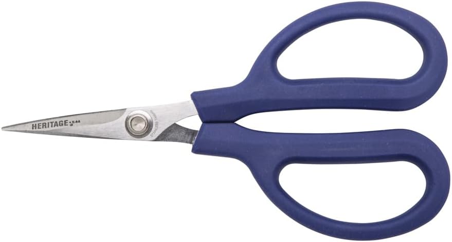 Klein Tools 544 Scissors, Utility Scissors with Sharp Points for Cutting Upholstery, Rubber, More, Right-Hand and Left-Hand Use, 6-3/8-Inch
