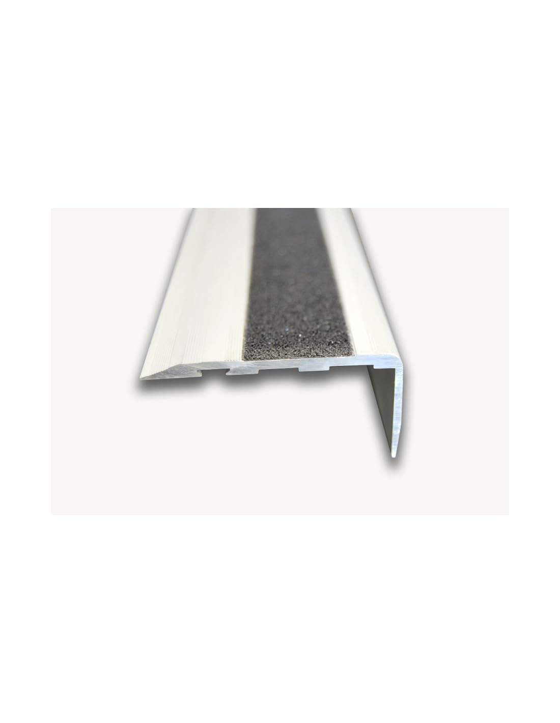 JARDIN202 - JARDIN202 - Pack 10 unidades. Cantonera Aluminio 60mm - Antideslizante - Adhesivo | 21mm alt. 50mm anch. 2m larg. () | 21mm alt. 50mm anch. 2m larg.