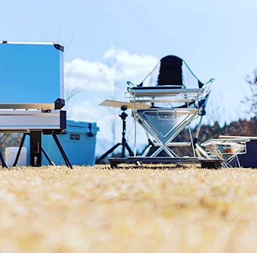 キャンピングムーン(camping moon) キャンピングムーン(CAMPING MOON)XS 焚き火台 BBQグリルDX 炭床 網ブリッジ プレート 収納パック フルセット 2〜3人用 X-MINI-Pro. の商品画像 8