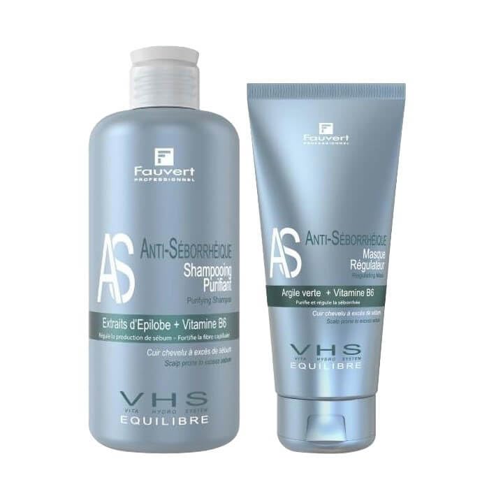 Duo régulateur de sébum Fauvert cheveux gras formule purifiante