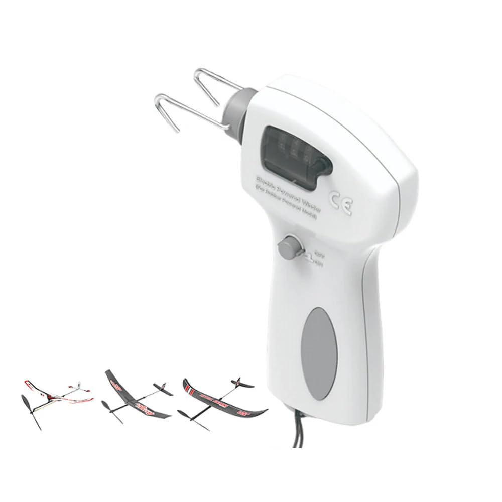 Bobinadora eléctrica de goma para modelos de aviones con contador iDili