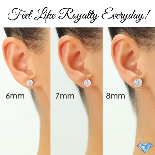 14K White Gold Diamond-cut Ball Stud Earrings with Spiral Hand Engraving, Secure Push-Backing…3