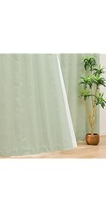 Amazon｜ニトリ(NITORI) 遮光1級・遮熱・遮音カーテン RD100 グリーン