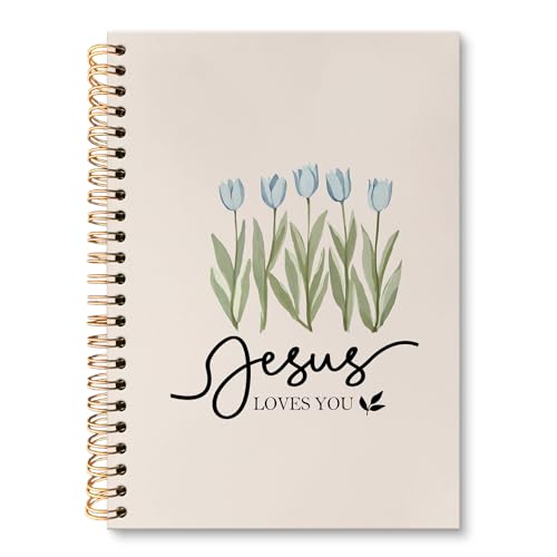 Carnet de notes chrétienne pour femme cadeau spirituel floral tulipe