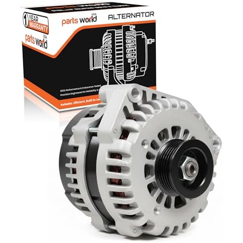 8302 12V 145A Alternator Fits Chevy GMC Truck, Silverado Pickup, 1500 2500 3500 05-07 4.3L 4.8L 5.3L 6.0L 8.1L 10392759, 15200268, 15200268, ADR0368 | 1 Year Warranty Cover