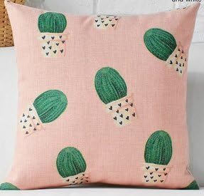CCTUSGSH Creative Fruit Cactus Cotton Throw Pillow Case Cushion Cover 18 X 18 Inches Two Sides