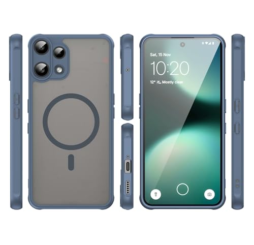 Image of Compatible with Nothing Phone3A Lite Case Cover,Compatible with MagSafe,Anti-Fall,Compatible with Nothing Phone (3a) Lite 5G A001T Cell Protective Phone Case Blue