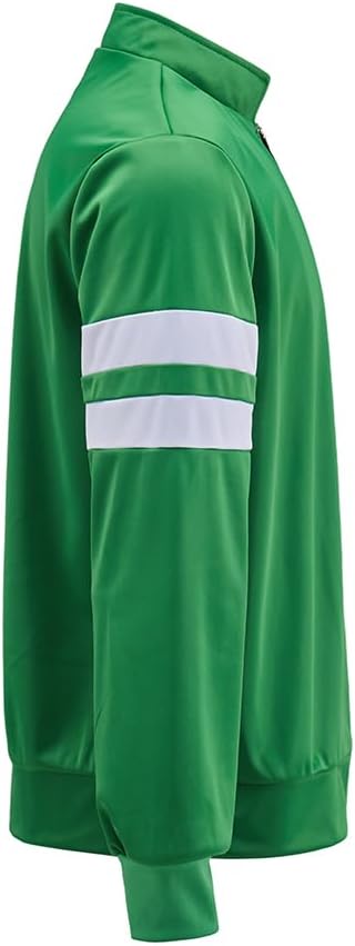 Ben Cosplay Costume Green Jacket Men Zipper Coat Halloween Outwear - Image 3