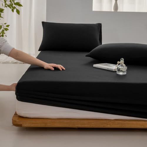 Taie d'oreiller en coton de qualité supérieure et drap ajusté - 4