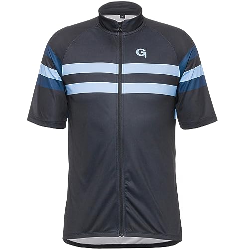 Gonso Herren Fahrradtrikot Samuel Black-lightblue XXL