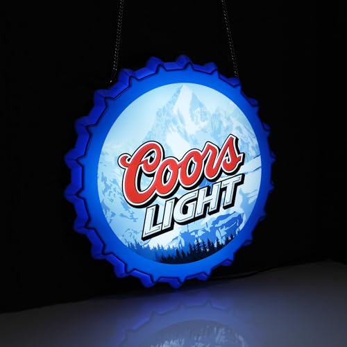 Beer Bottle Cap Shaped Advertising Light Box Neon Sign for Beer Bar Club Bedroom Office Hotel Pub Cafe Wedding Birthday Party Man Cave Art Wall