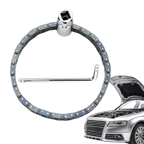 Oil Filter Replacement Wrench, Filter Wrench Heavy Duty, Adjustable High Torque Ratchet Spanner for Disassembly and Assembly, Au