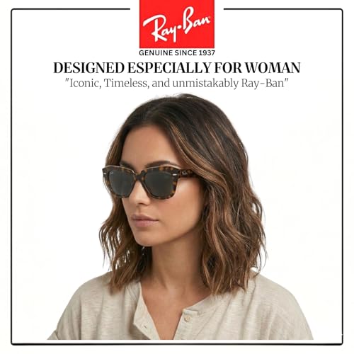 Image of Ray-Ban RB2186 STATE STREET Square Shaped Sunglasses for Women with Official RAYBAN Eyewear Kit