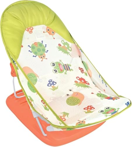 uuClubソフトバスチェア 入浴補助具バス 折りたたみ バスチェア バスベッド お風呂 安心感バスネット お風呂サポート用浴槽 用品 (グリーン)