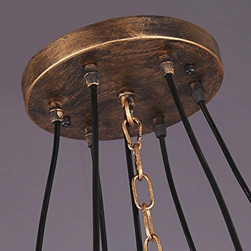 ZSAIMD Rustic Steampunk Pendant Circular Nostalgic Restaurant Bar Light Clothing Store Internet Cafes Internet Cafes Art Gear Chandelier,Creative Personality Living Room E27 Edison Decoration steampunk buy now online