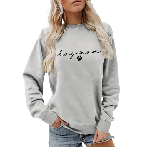 Sweat-shirt graphique femme coupe ample pour masquer les rondeurs et rester au chaud