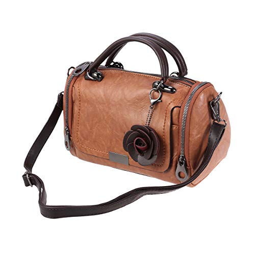 Bolsa de mão feminina TENDYCOCO Boston portátil Boston barril bolsa transversal feminina bolsa de us
