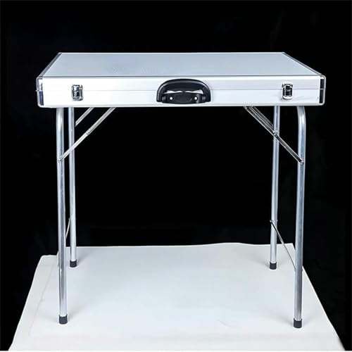 Présentoir de boîte de rangement de bijoux pliable DZBERHX en alliage d'aluminium portable