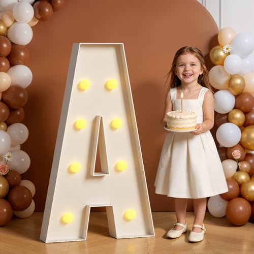 Tongjoy Marquee Letters 3 Feet Tall 3FT Large Light Up Letters A