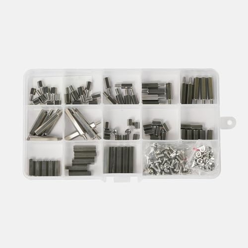 M3 Hex 304Stainless Steel Standoff Male Female Metric Thread Mount Spacer Screw Nut Bolt Motherboard Spacer Prototyping Accessories for PCB, Quadcopter Drone, Computer & Circuit Board Assortment Kit - Thumbnail 7