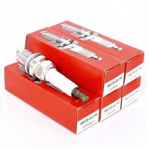 4/6PCS Iridium Spark Plug 9807B-5517W IZFR5K11 Compatible For Acura CL MDX TL Dodge RAM Caliber Honda Civic CR-V Mazda Mitsubishi(6 pcs) by PBCUHZEDU - Image 3