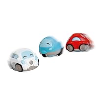 Chicco Macchinine Turbo Ball Vintage, Macchinine Giocattolo per Bambini, 3 Mini Veicoli con Design Auto d’Epoca, Si Muovono in Tutte Le Direzioni, Rotolano Come Una Pallina, 1-4 Anni