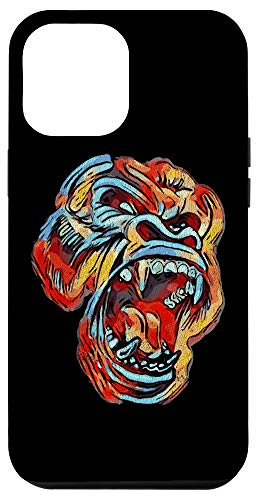 iPhone 12 Pro Max Gorilla Shirt Colorful Angry Ape Graphic Gorilla Head Case